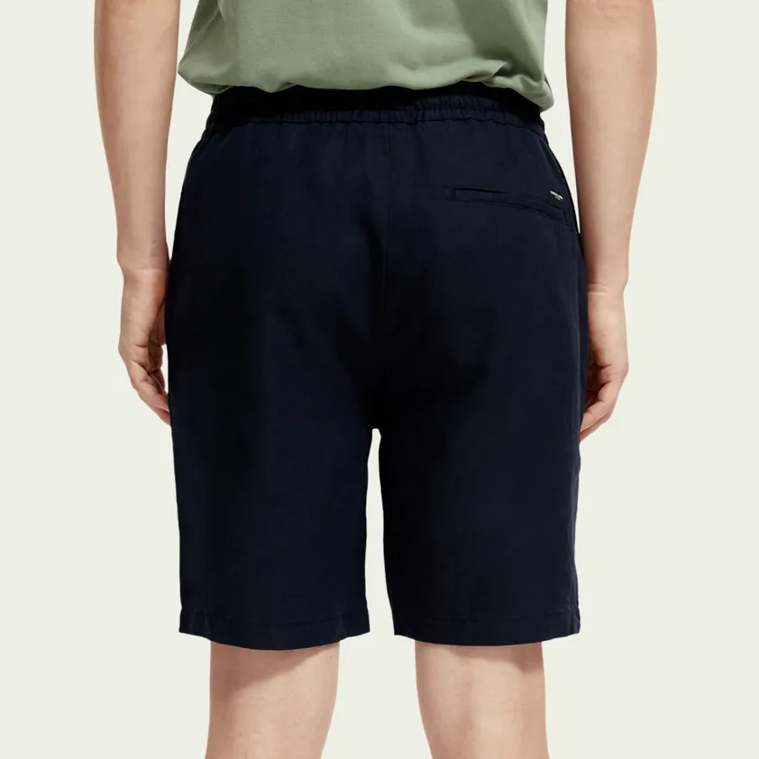 The Fave Linen-Blended Bermuda Shorts (Marine)