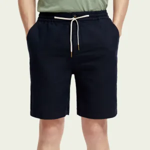 The Fave Linen-Blended Bermuda Shorts (Marine)