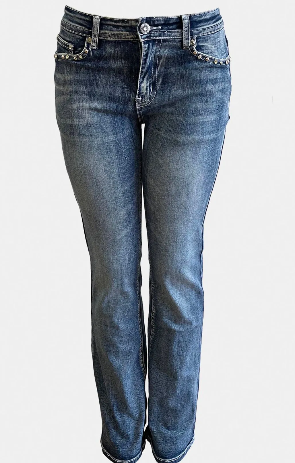 Tribe Of Skulls Rhinestone Embellished Jeans