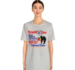 Truth and Lies Etsy T-Shirt | M23 T-shirt designs cute graphics on t shirts apparel for summer beach tee shirt
