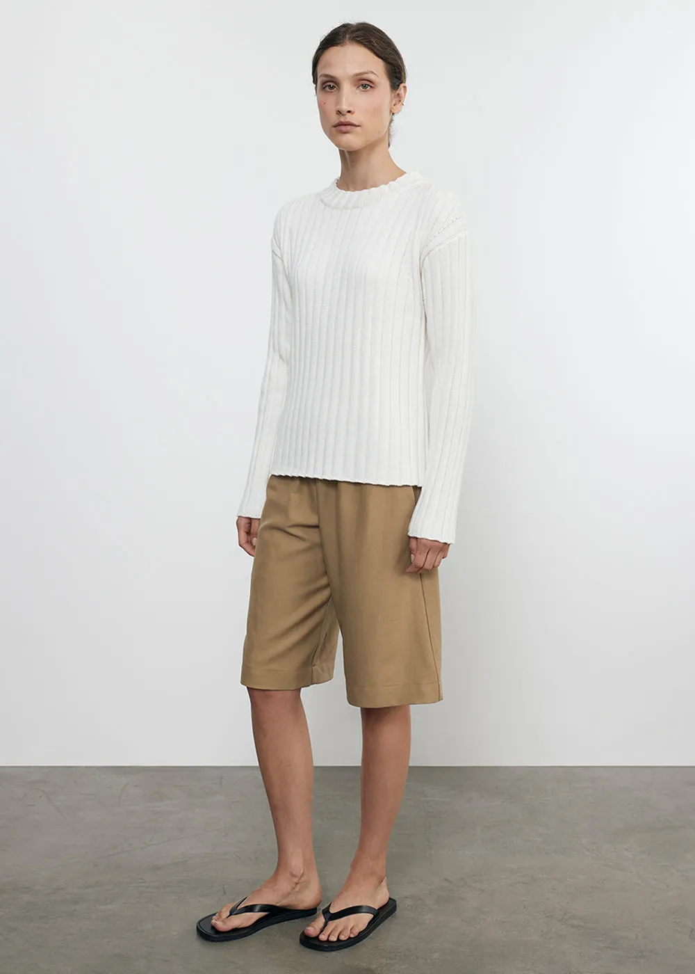Twill Bermuda Short in Fatigue