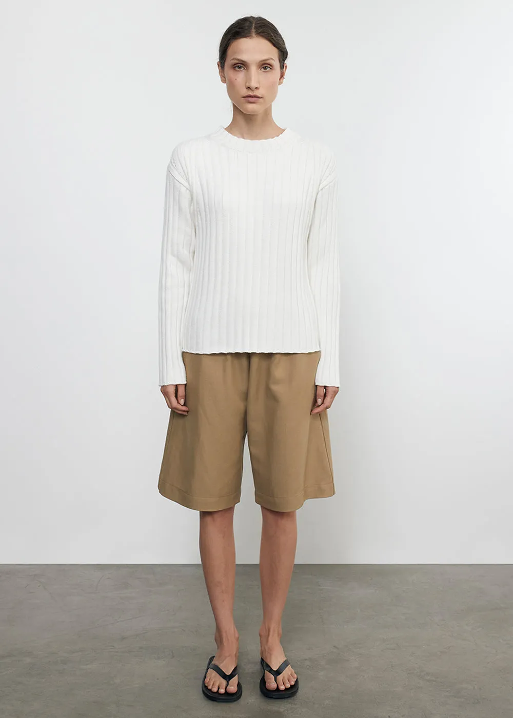 Twill Bermuda Short in Fatigue
