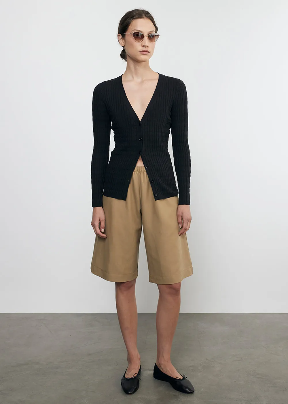 Twill Bermuda Short in Fatigue