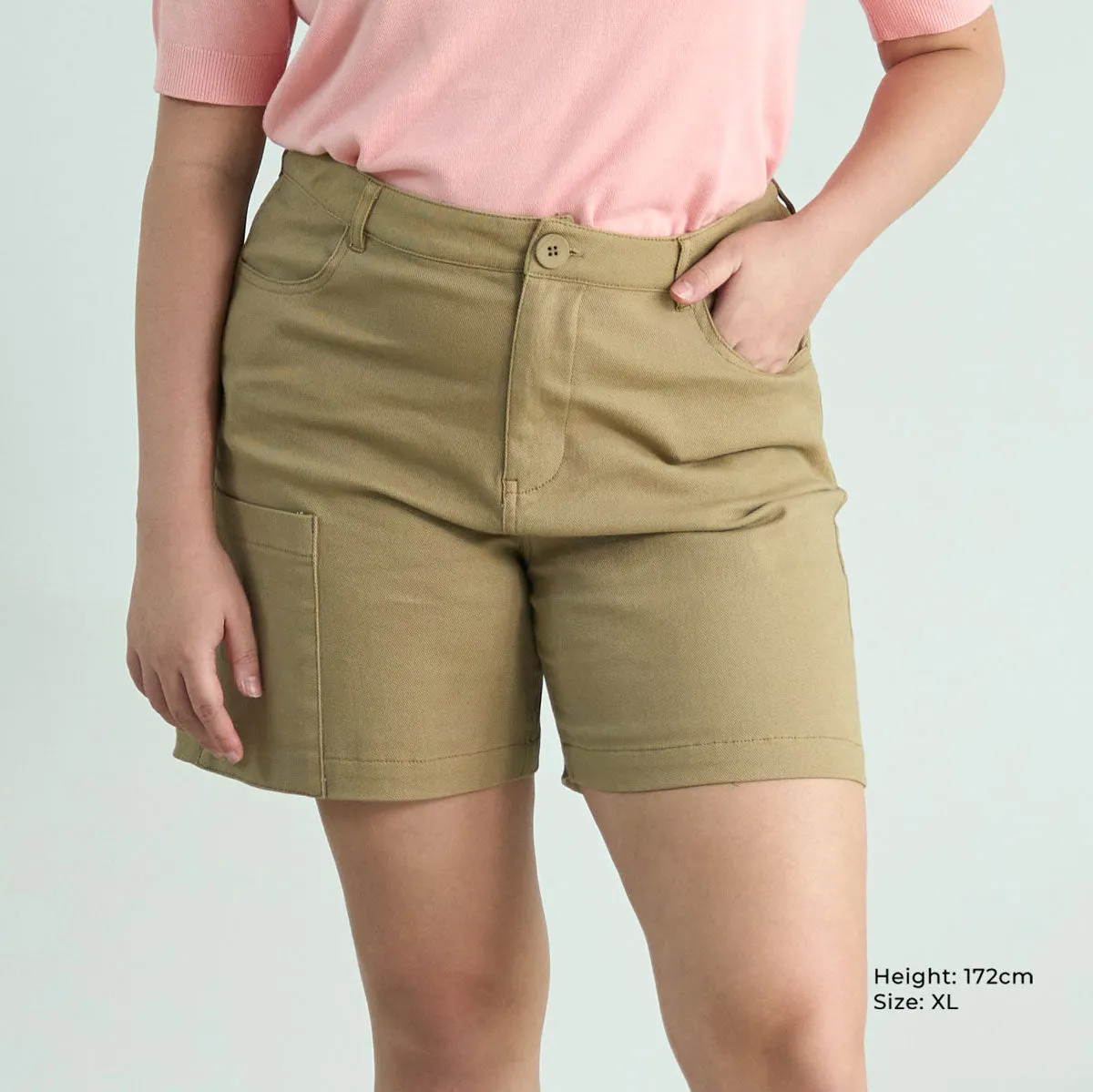 Twill Stretchy Shorts