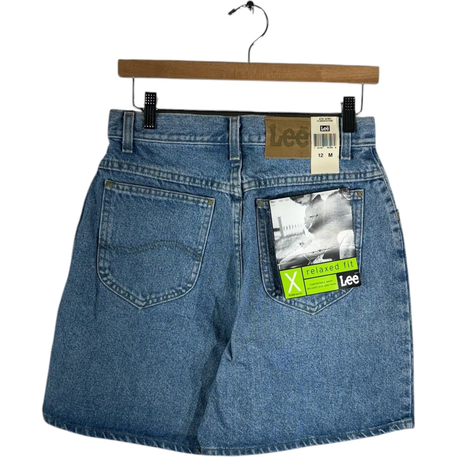 Vintage Lee Relaxed Fit Denim Shorts 30x5 NWT
