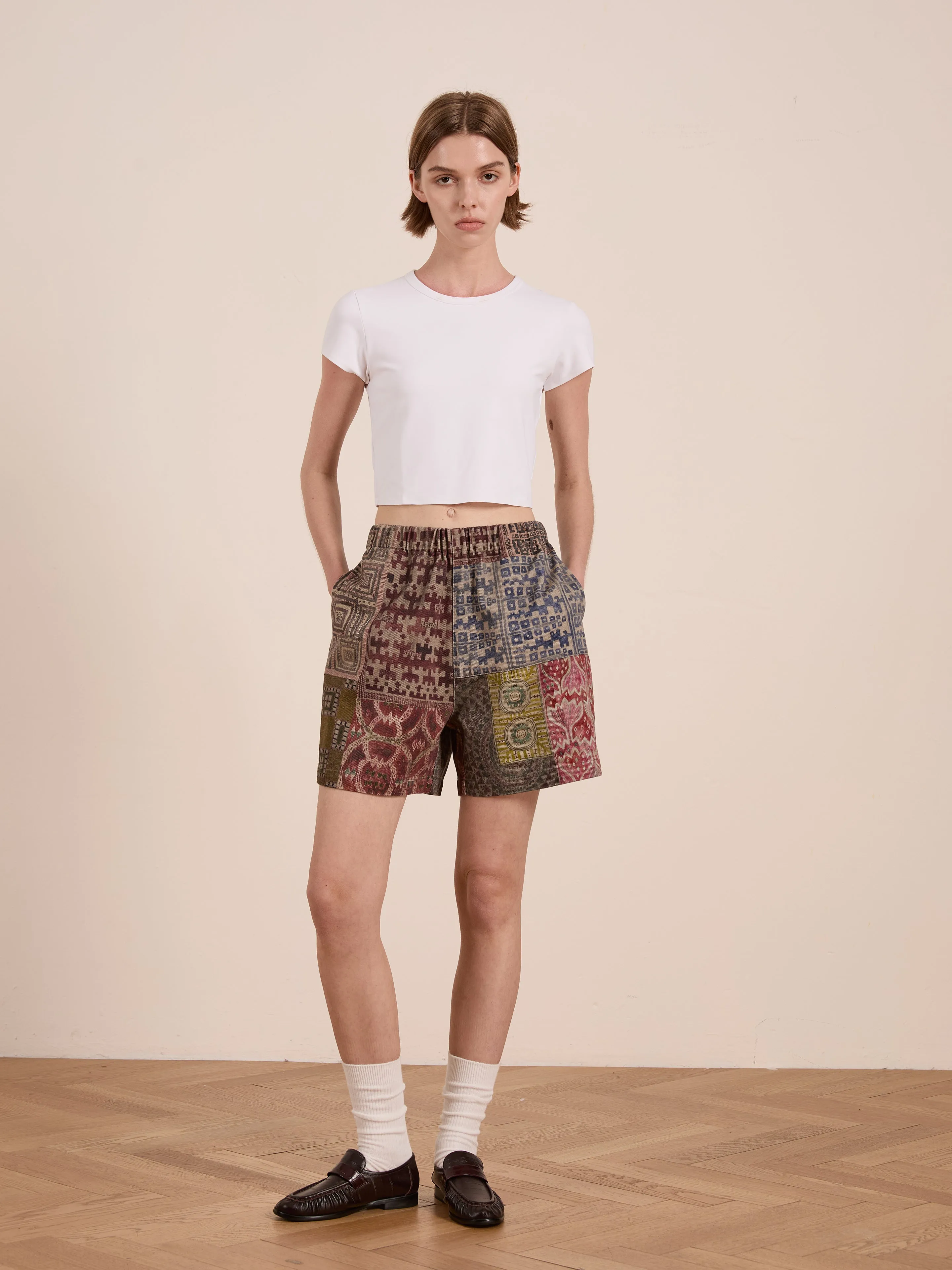 Watercolor Mosaic Work Shorts