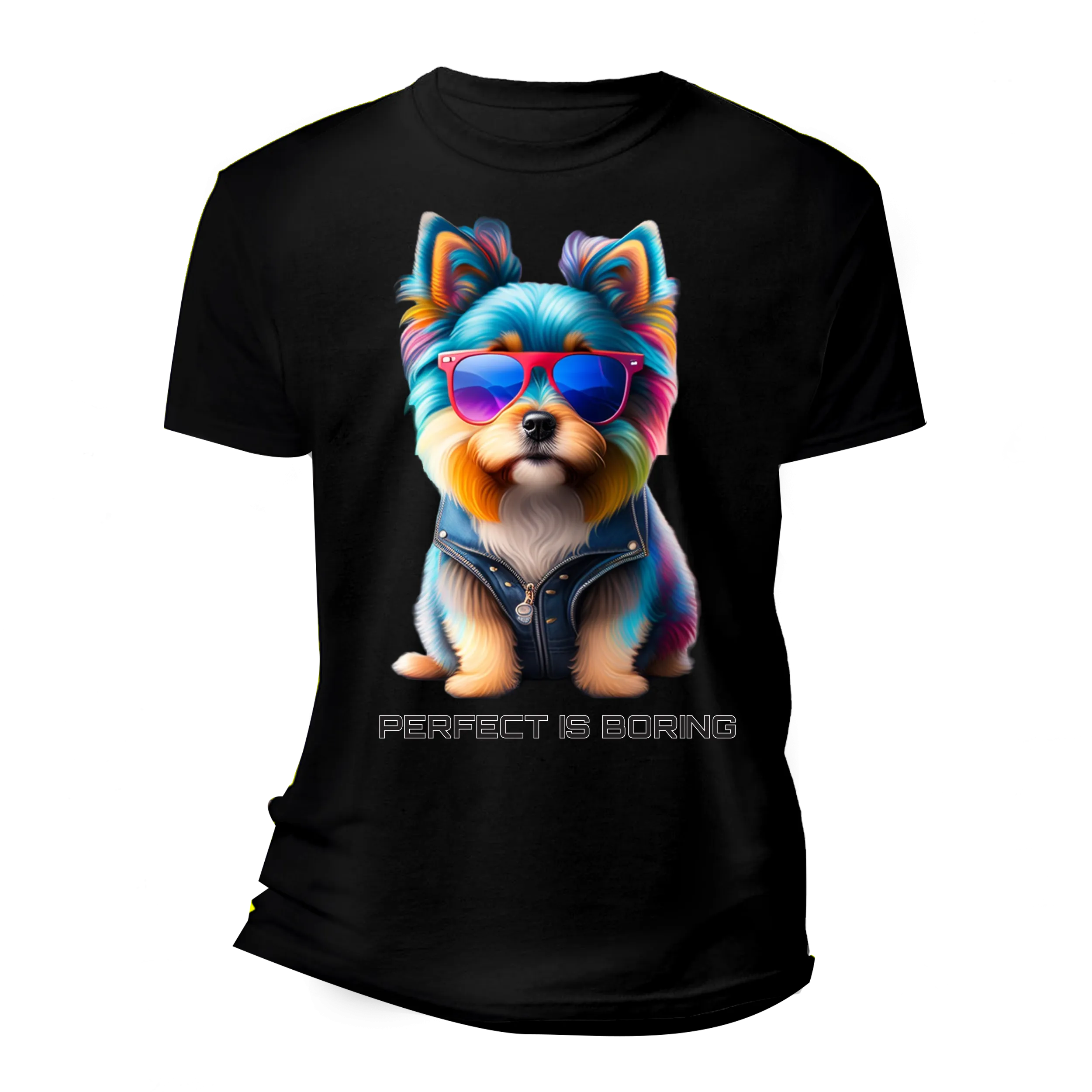 Yorkie Perfect is Boring DTG T-Shirt |  Grooveman Music